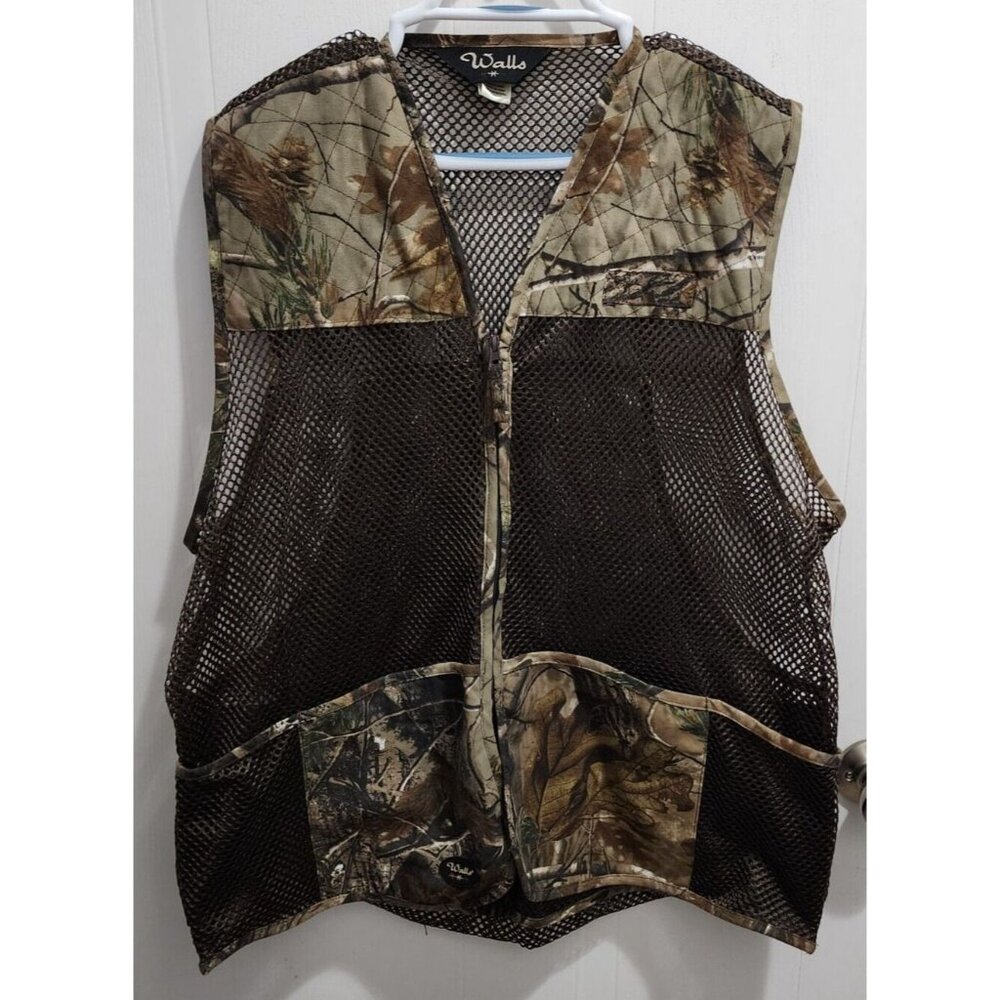 Walls Forest Camouflage Outdoor Hunting‎ Mesh Vest Size Medium / Large